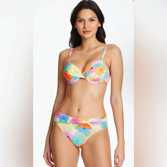 Bleu Rod Beattie Fresh Picks Underwire Swim Bikini Top and Bottom - Picture 2 of 11